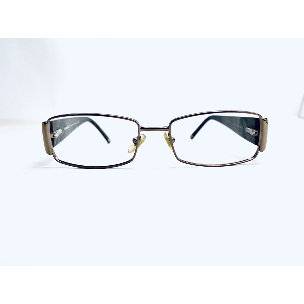 Versace Copper Gold Rectangular Crystal Stud Glasses MOD 1135 1061 51 16 135